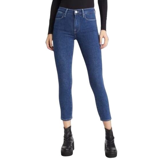 Frame Jeans Le high skinny crop blue size 30 - Picture 1 of 9